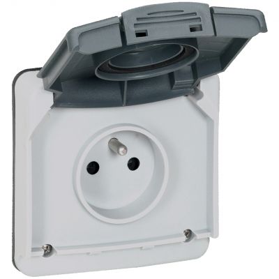 Plexo IP66 Gniazdo Pojedyncze Z Uziemieniem Z Klapką 16A 250 V Mechanizm Bez Puszki 090486 LEGRAND (090486)