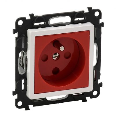 Valena Life Gniazdo Pojedyncze /Z Przesłonami/ Czerwone Z Blokadą 16A – 250 V 753191 LEGRAND (753191)
