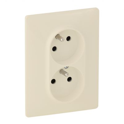 Valena Life Gniazdo Pojedyncze Z Uziemieniem Typu Monoblok /Z Przesłonami/ Kremowe|N|16A – 250 V 753286 LEGRAND (753286)