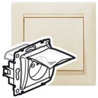 Valena Gniazdo Pojedyncze 2P+Z IP44 Krem 16A-250V 774121 LEGRAND (774121)