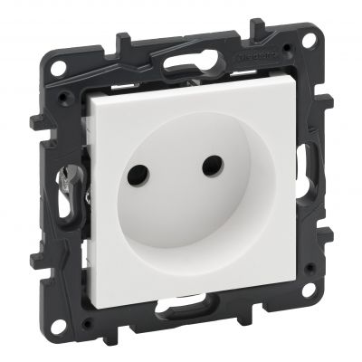 Niloe Step Gniazdo Zasilające 2P Zaciski Śrubowe /Z Przesłonami/ Kolor Biały 863119 LEGRAND (863119)