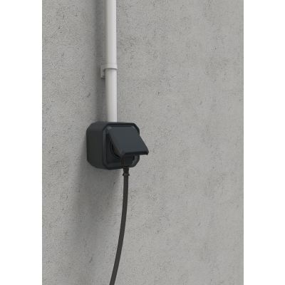PLEXO Gniazdo hermetyczne IP55 natynkowe KOMPLET antracyt 069791L LEGRAND (069791L)