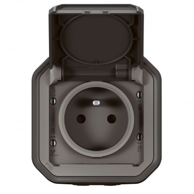 PLEXO Gniazdo hermetyczne IP55 natynkowe KOMPLET antracyt 069791L LEGRAND (069791L)