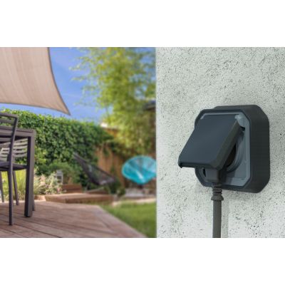 PLEXO Gniazdo hermetyczne IP55 podtynkowe antracyt 069891L LEGRAND (069891L)