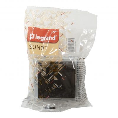 Suno Gniazdo Pojedyncze Z Uziemieniem 2P+Z IP44 16A 250 V Zaciski Automatyczne Z Przesłoną Czarny 721486 LEGRAND (721486)