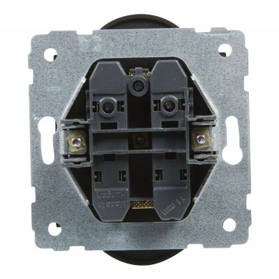 Suno Gniazdo Podwójne Z Uziemieniem 2x2P+Z 16A 250 V Zaciski Śrubowe Możliwość Montażu W Ramkach Wielkorotynych Czarny 721491 LEGRAND (721491)