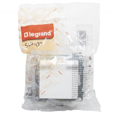Suno Gniazdo Pojedyncze Z Uziemieniem 2P+Z IP44 16A 250 V Zaciski Automatyczne Z Przesłoną Biały 721186 LEGRAND (721186)