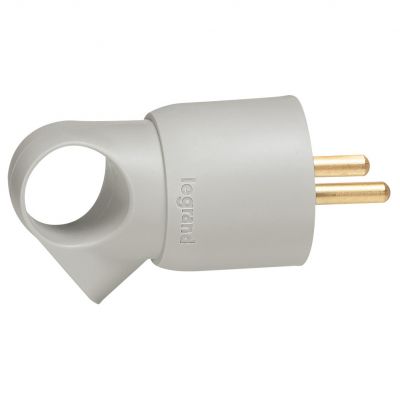 Wtyczka 2P+Z 16A Plastikowa Szara- Z Pierścieniem Helmo 050105 LEGRAND (050105)