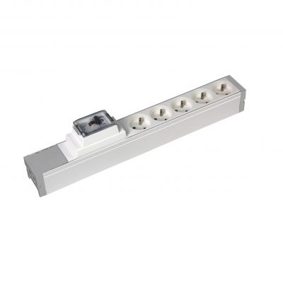 Blok Zasilający 5x2P+Z + Wyłącznik Rp 30Ma 16A 073414 LEGRAND (073414)