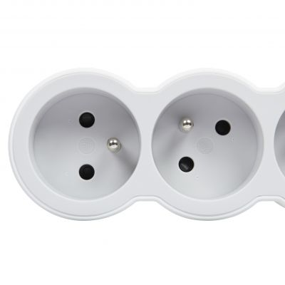 Przedłużacz Standard 4-Gniazdowy Z/U Z Przewodem 3Mb 3x1.5Mm2 Biały/Jasnoszary Helmo 049490 LEGRAND (049490)