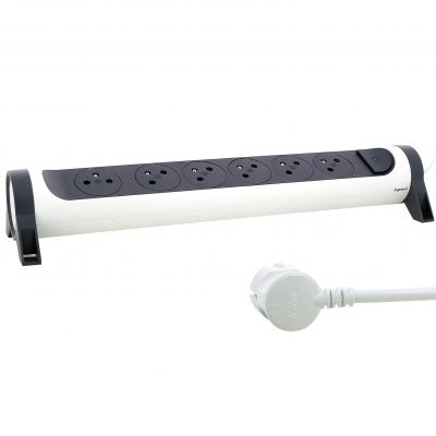 Przedłużacz Premium Obrotowy 6-Gniazdowy Z/U Z Przewodem 3Mb 3x1.5Mm2 Biały/Grafitowy Helmo 049462 LEGRAND (049462)