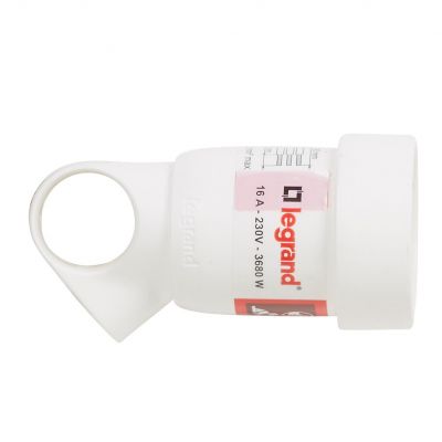 Gniazdo Wtyczkowe Przenośne 2P+Z 16A Plastikowe Białe Z Pierścieniem Helmo 050104 LEGRAND (050104)