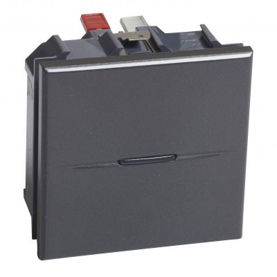 Axolute - Łącznik Jednobiegunowy 10Ax (Zaciski Automatyczne) 2 Moduły Axial Antracyt Hs4001M2An HS4001M2AN LEGRAND (HS4001M2AN)