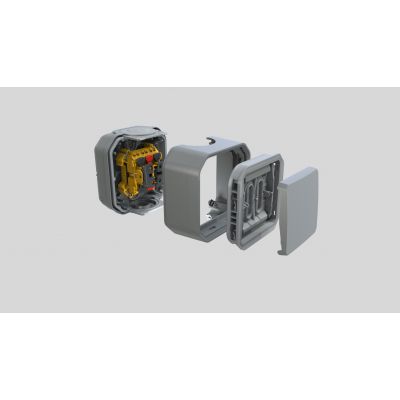 PLEXO Łącznik schodowy hermetyczny IP55 podtynkowy szary 069511L LEGRAND (069511L)