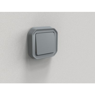 PLEXO Łącznik schodowy hermetyczny IP55 podtynkowy KOMPLET szary 069811L LEGRAND (069811L)