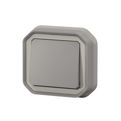 PLEXO Łącznik schodowy hermetyczny IP55 podtynkowy KOMPLET szary 069811L LEGRAND (069811L)