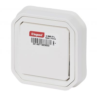 PLEXO Łącznik schodowy hermetyczny IP55 podtynkowy KOMPLET biały 069851L LEGRAND (069851L)