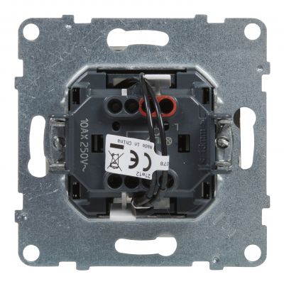 Suno Łącznik Pojedynczy Jednobiegunowy Podświetlany - 10 Ax - 250V - Zaciski Automatyczne Biały 721111 LEGRAND (721111)