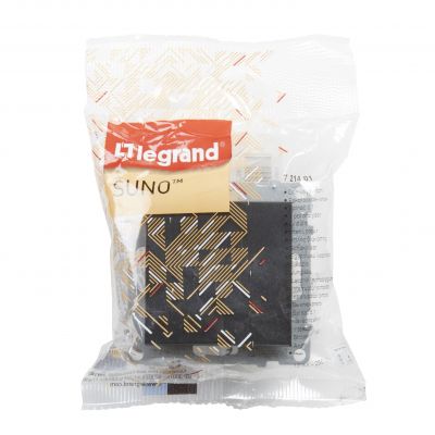 Suno Łącznik Pojedynczy Jednobiegunowy - 10 Ax - 250V - Zaciski Automatyczne Czarny 721401 LEGRAND (721401)