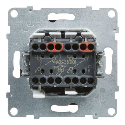 Suno Łącznik Schodowy Podwójny - 10 Ax - 250V - Zaciski Automatyczne Czarny 721408 LEGRAND (721408)