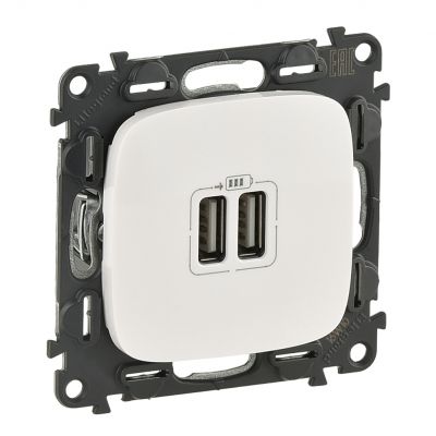 Valena Allure Gniazdo Ładowania Usb Podwójne Białe 754995 LEGRAND (754995)