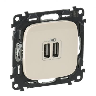 Valena Allure Gniazdo Ładowania Usb Podwójne Kremowe 754996 LEGRAND (754996)