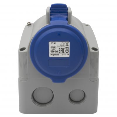 P17 Tempra Pro Gniazdo Stałe 32A 2P+Z 230V IP44 555254 LEGRAND (555254)
