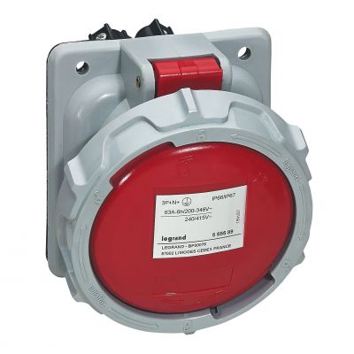 Gniazdo Tablicowe 63A 3P+N+Z 415V IP66/67 555589 LEGRAND (555589)