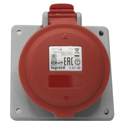 P17 Tempra Pro Gniazdo Tablicowe 16A 3P+N+Z 400V IP44 555189 LEGRAND (555189)