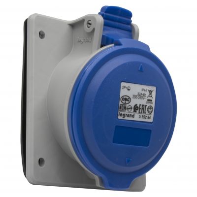 P17 Tempra Pro Gniazdo Tablicowe 32A 2P+Z 230V IP44 555284 LEGRAND (555284)