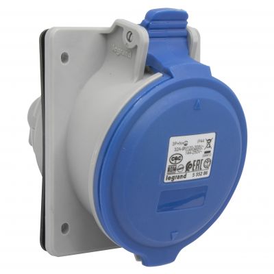P17 Tempra Pro Gniazdo Tablicowe 32A 3P+N+Z 230V IP44 555286 LEGRAND (555286)