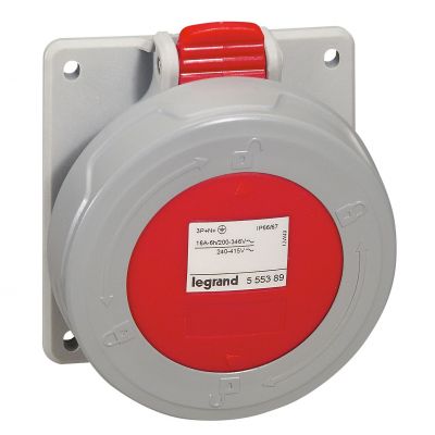 P17 Tempra Pro Gniazdo Tablicowe 16A 3P+N+Z 400V IP67 555389 LEGRAND (555389)