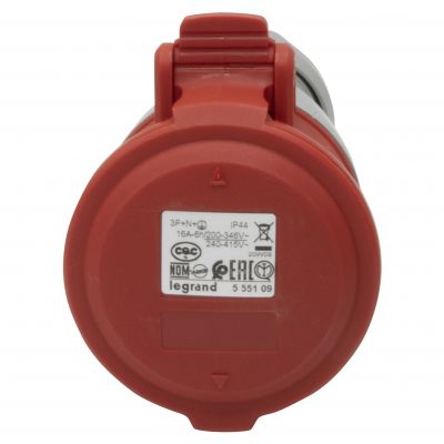P17 Tempra Pro Gniazdo Przenośne 16A 3P+N+Z 400V IP44 555109 LEGRAND (555109)
