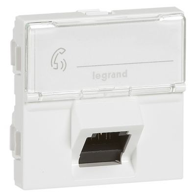 M45: 2M 1Xrj45 Kat. 6 Stp 45 Białe 076507 LEGRAND (076507)