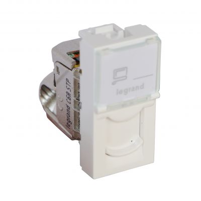 M45: 1M 1Xrj45 Kat. 6A Stp Antybakteryjne 076584 LEGRAND (076584)