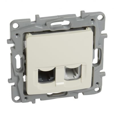 Niloe - Gniazdo Rj12+Rj45 Kat. 5E Utp Kremowe 764670 LEGRAND (764670)