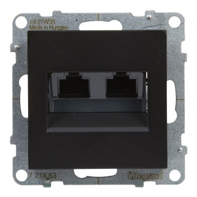 Suno Gniazdo Komputerowe 2Xrj45/Kat 5E Utp Aluminium 721351 721453 LEGRAND (721453)