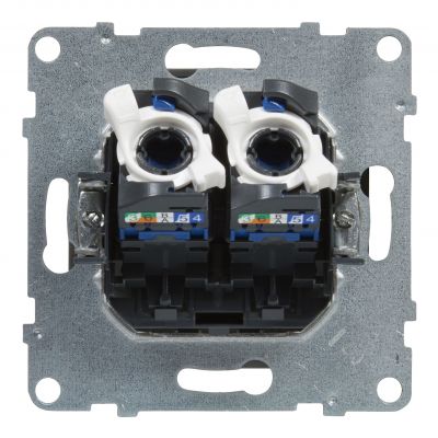 Suno Gniazdo Komputerowe 2Xrj45/Kat 5E Utp Biały 721151 721353 LEGRAND (721353)