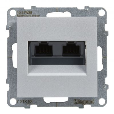 Suno Gniazdo Komputerowe 2Xrj45/Kat 5E Utp Biały 721151 721353 LEGRAND (721353)