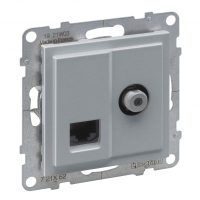 Suno Gniazdo Antenowe Tv-R-Sat Przelotowe 14 Db Biały 721168 721362 LEGRAND (721362)