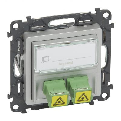 Valena Life Gniazdo Światłowodowe 2Xsc / Apc Aluminium 753330 LEGRAND (753330)