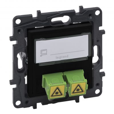 Niloe Step - Gniazdo Światłowodowe Podwójne 2Xsc/Apc- Kolor Czarny 863571 LEGRAND (863571)