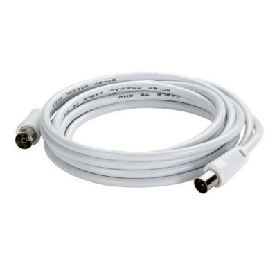 Kabel Tv Z 1 Wtykiem Męskim Ø9,52 Mm I 1 Wtykiem Żeńskim Ø9,52 Mm Długość 5 M 091025 LEGRAND (091025)