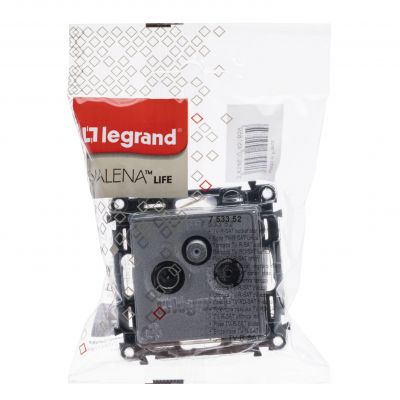 Valena Life Gniazdo Tv-Rd-Sat Aluminium 753352 LEGRAND (753352)