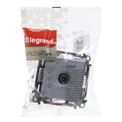Valena Life Gniazdo Tv Zakończeniowe Aluminium|N||N| 753360 LEGRAND (753360)