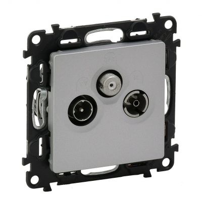 Valena Life Gniazda Zakończenie Tv-Rd-Sat Aluminium|N| 753364 LEGRAND (753364)