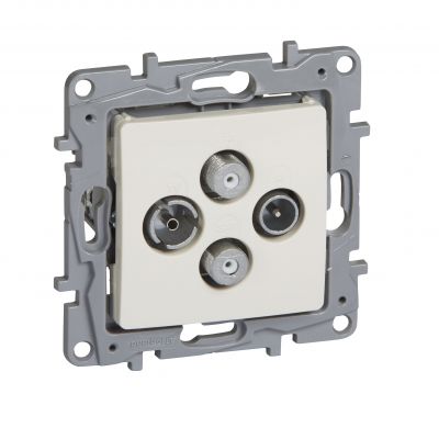 Niloe Gniazdo Tv-Rd-Sat-Sat Końcowe Typu Gwiazda 1,5Db Kremowe 764666 LEGRAND (764666)