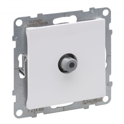 Suno Gniazdo Antenowe Tv Typ &Quot;F&Quot; 1.5 Db + Rj45 Kat 6 Utp Czarny 721462 721163 LEGRAND (721163)