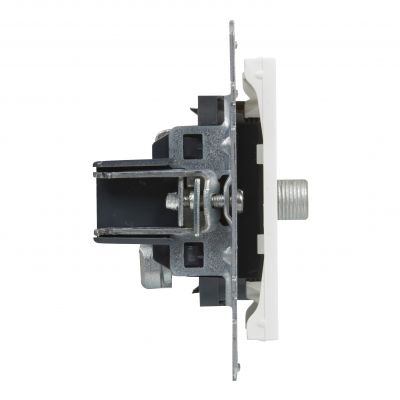 Suno Gniazdo Antenowe Tv Typ &Quot;F&Quot; 1.5 Db + Rj45 Kat 6 Utp Czarny 721462 721163 LEGRAND (721163)