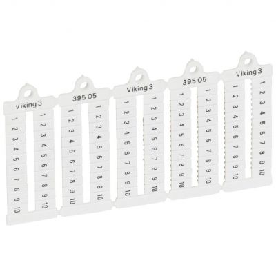 Płytki Oznaczników Szerokość 5Mm Cyfry ,1-10 Poziome /1000Szt./ 039505 LEGRAND (039505)